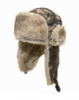 Camouflage Trapper Hat with Faux Fur Trim